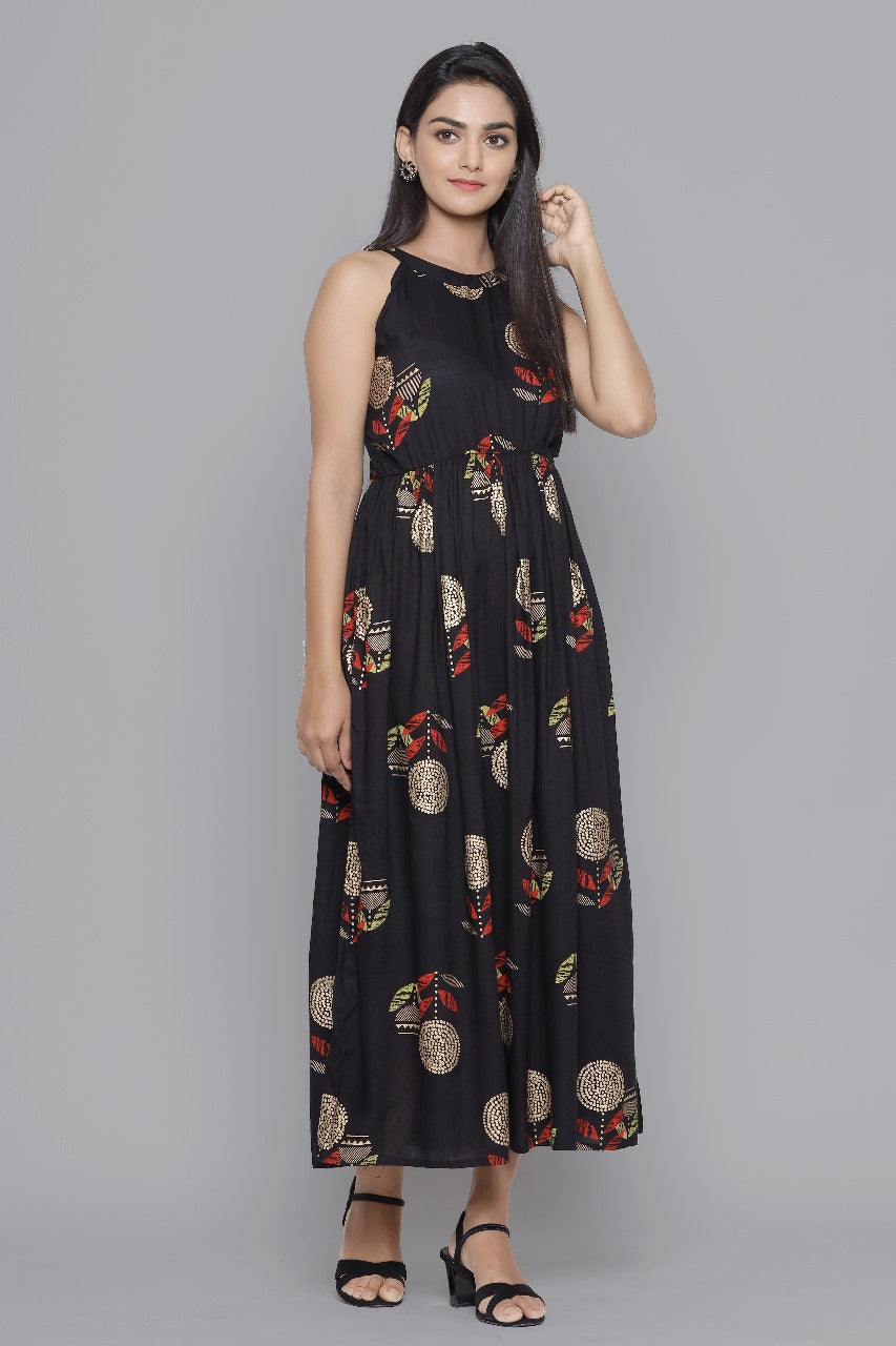 Festive Special Black Western Wear Dress