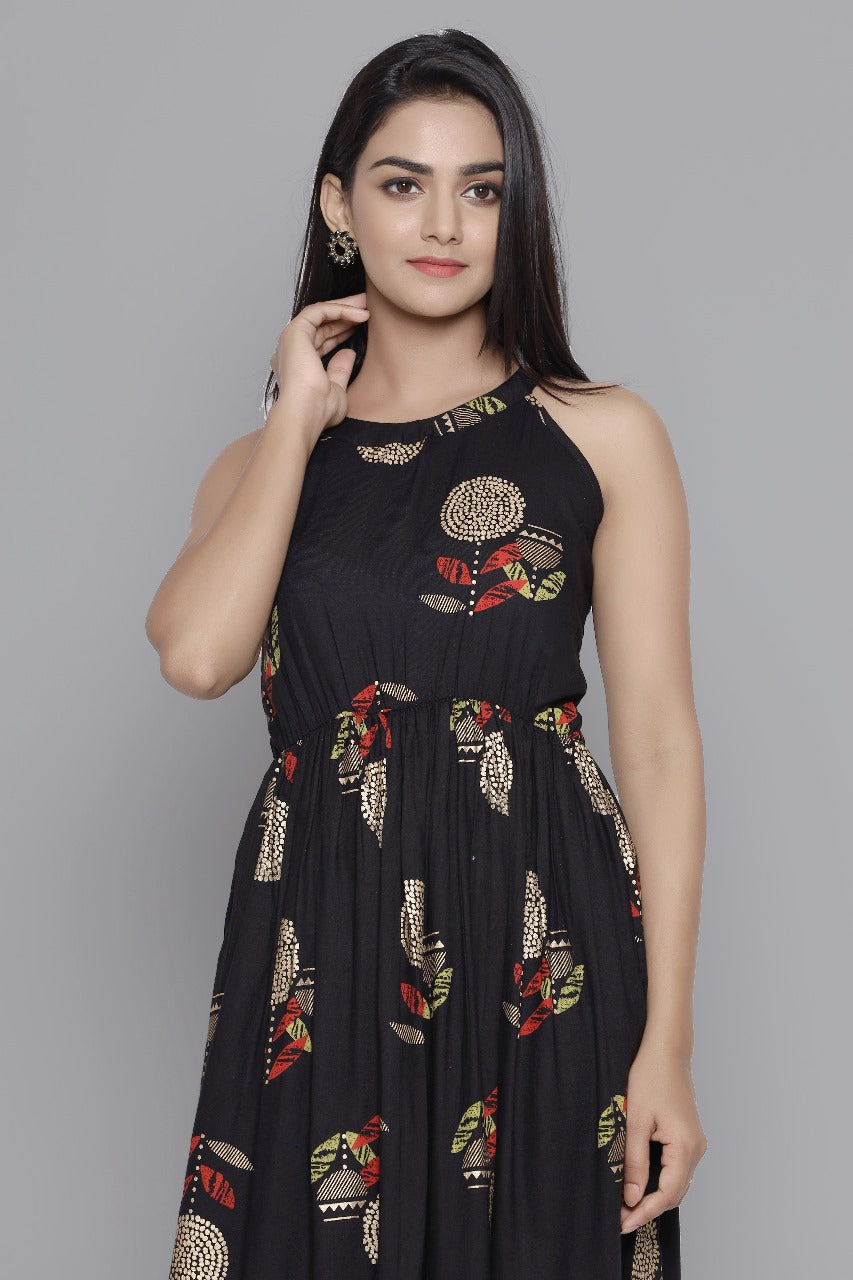 Festive Special Black Western Wear Dress