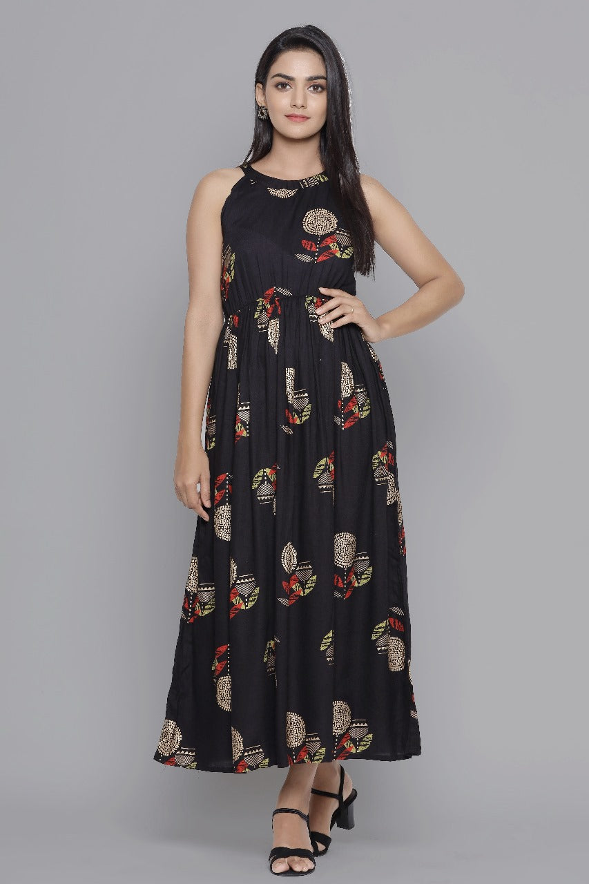 Festive Special Black Western Wear Dress