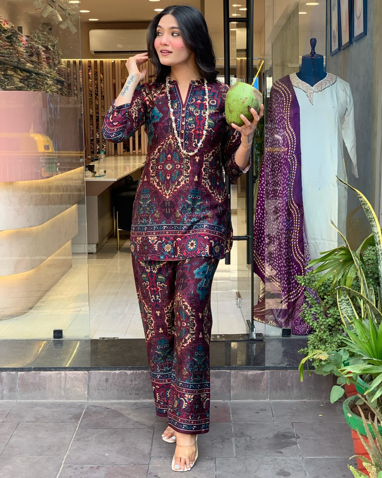 Premdhaga-Mul-cotton-Co-Ord Set