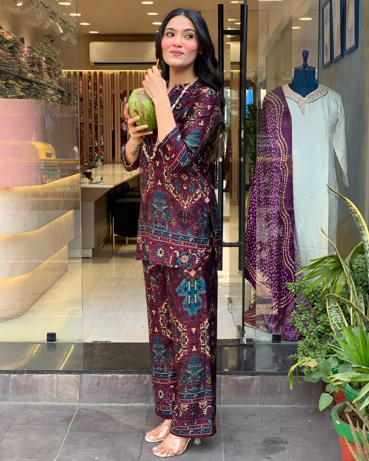 Premdhaga-Mul-cotton-Co-Ord Set