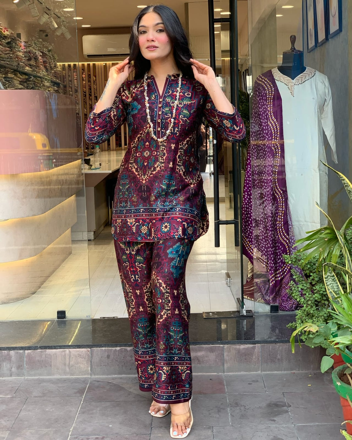 Premdhaga-Mul-cotton-Co-Ord Set