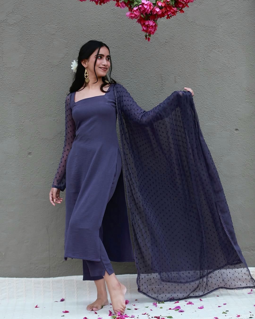 Premdhaga-Blue-Dupatta Set