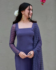 Premdhaga-Blue-Dupatta Set