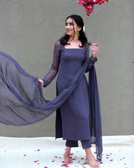 Premdhaga-Blue-Dupatta Set