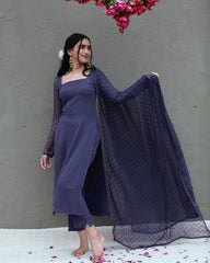Premdhaga-Blue-Dupatta Set