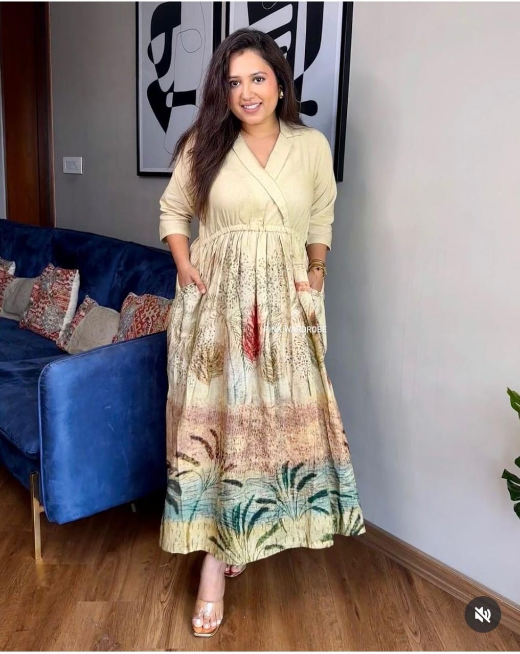 Premdhaga-Beige-Dress