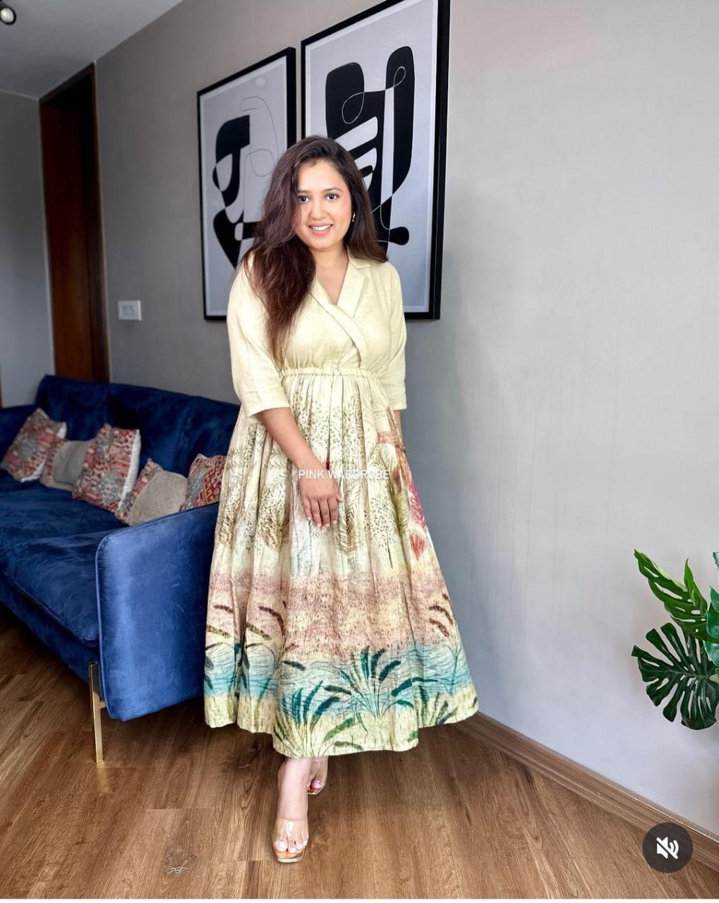 Premdhaga-Beige-Dress