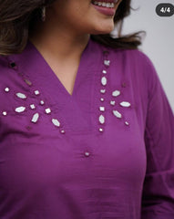 Premdhaga-Purple-Kurta Set
