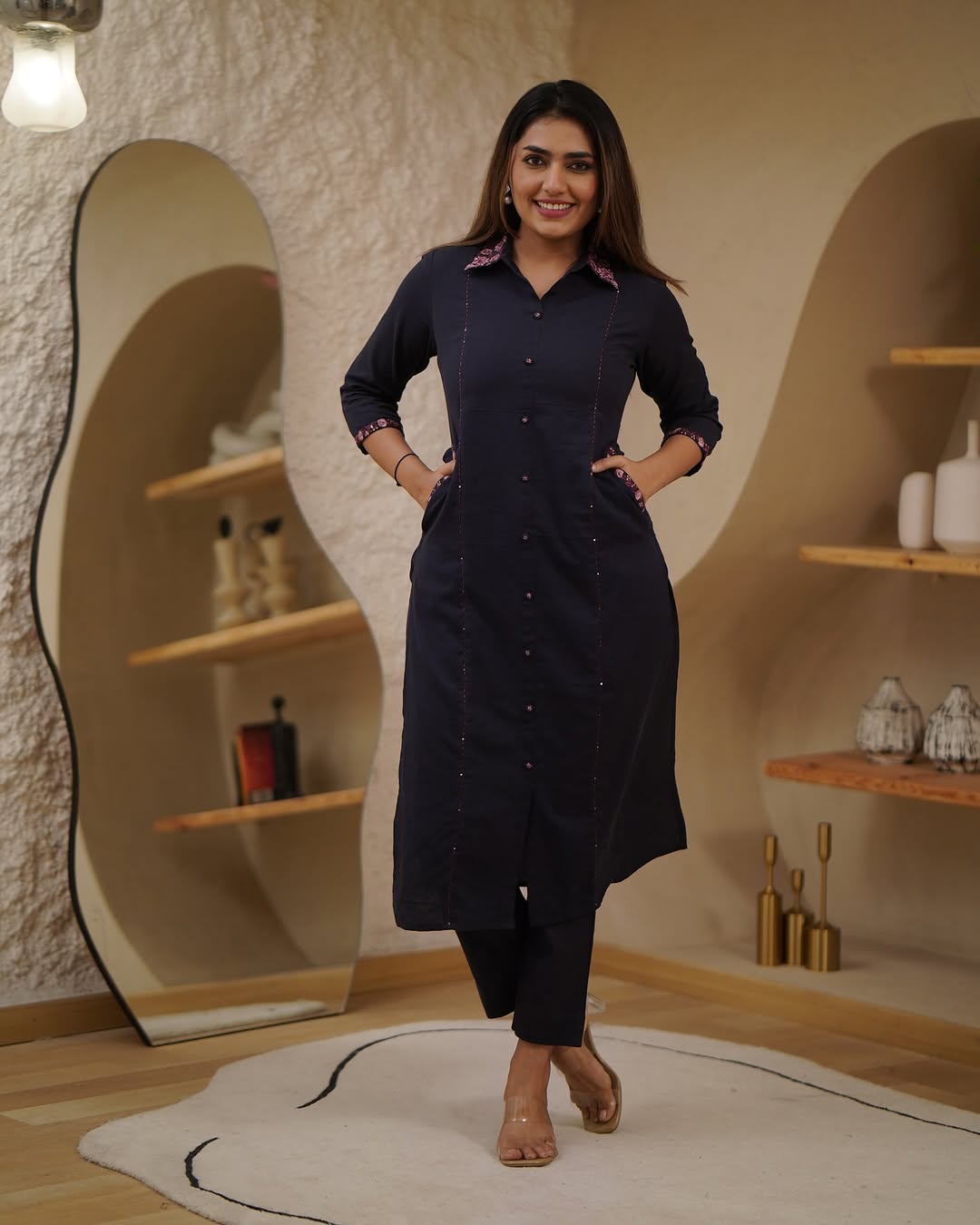 Premdhaga-Dark purple-Kurta Set
