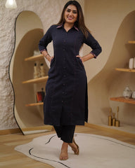 Premdhaga-Dark purple-Kurta Set