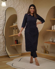 Premdhaga-Dark purple-Kurta Set