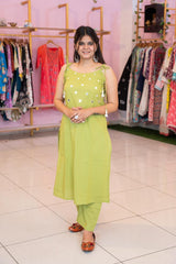 Premdhaga-Green-Kurta Set