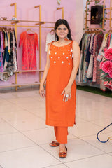 Premdhaga-Orange-Kurta Set