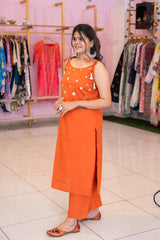 Premdhaga-Orange-Kurta Set