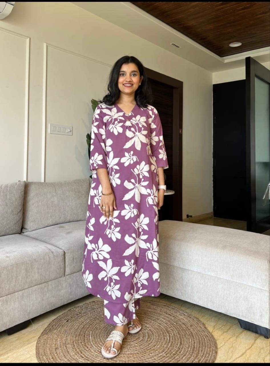Premdhaga-Purple-Co-Ord Set