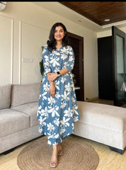 Premdhaga-Teal Blue-Co-Ord Set