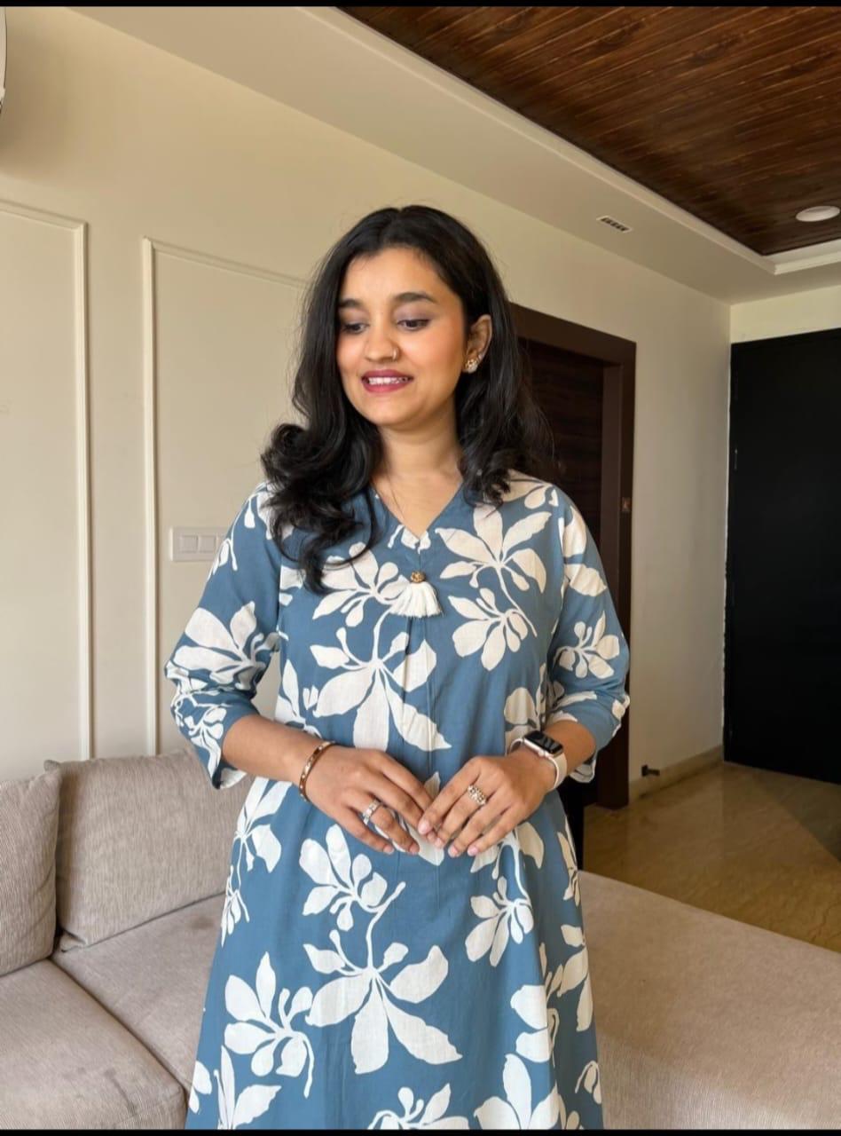 Premdhaga-Teal Blue-Co-Ord Set