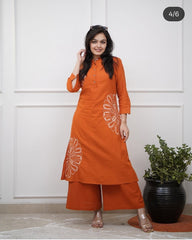 Premdhaga-Orange-Co-Ord Set
