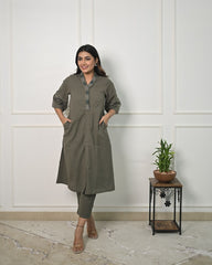 Premdhaga-Grey-Co-Ord Set