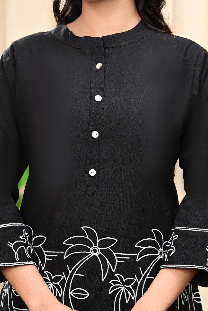 Premdhaga-Black-Co-Ord Set