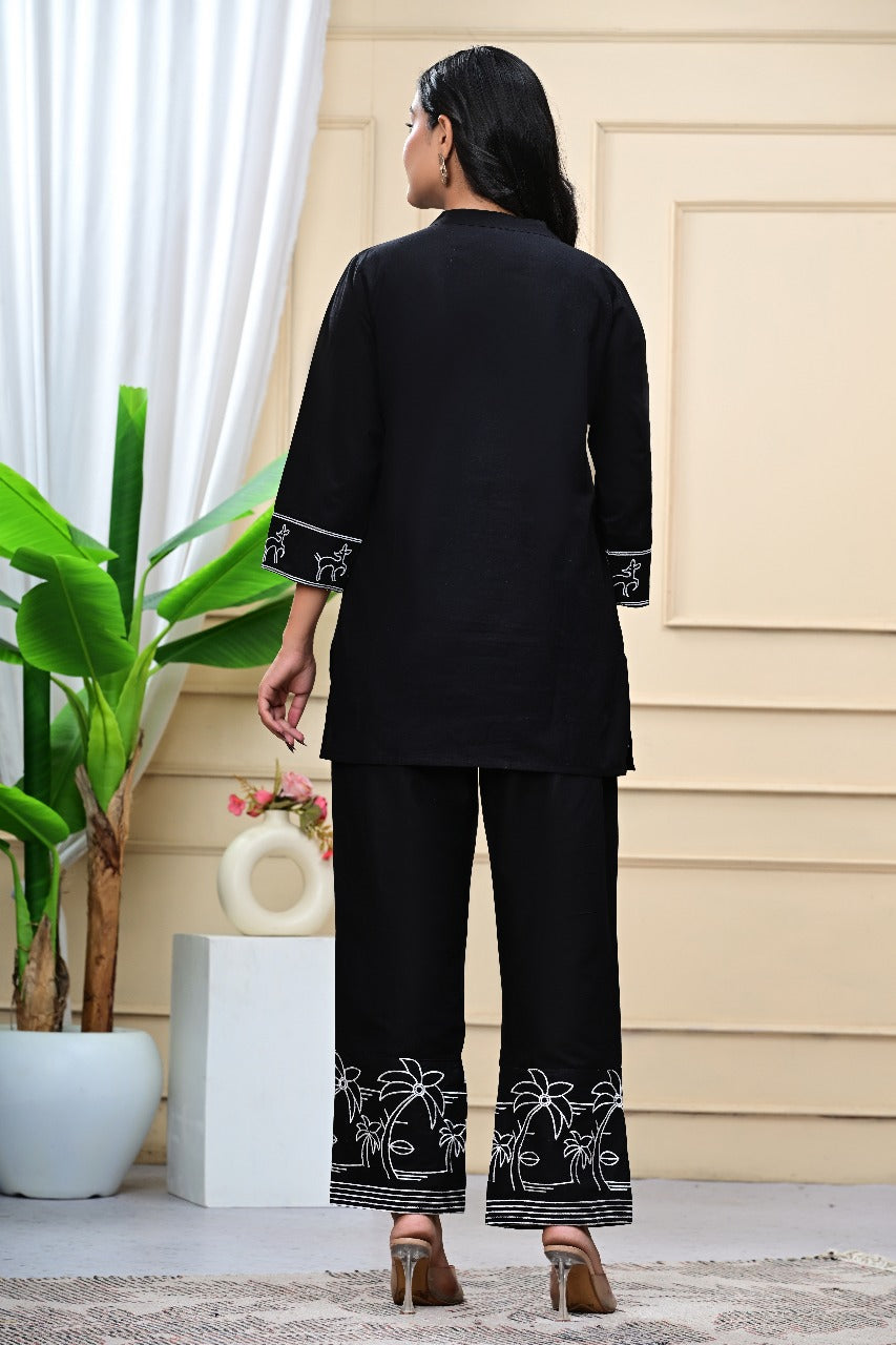 Premdhaga-Black-Co-Ord Set