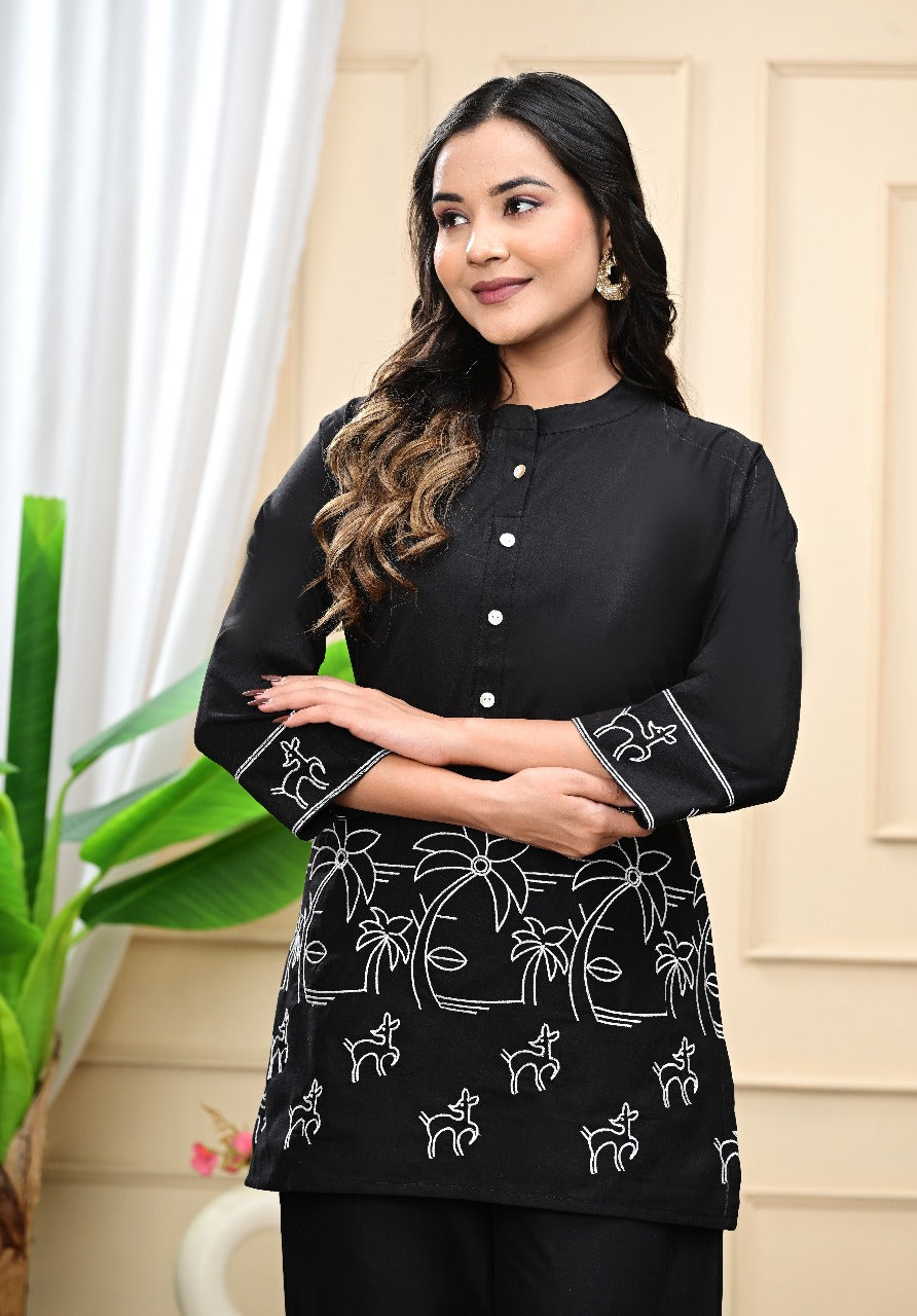Premdhaga-Black-Co-Ord Set