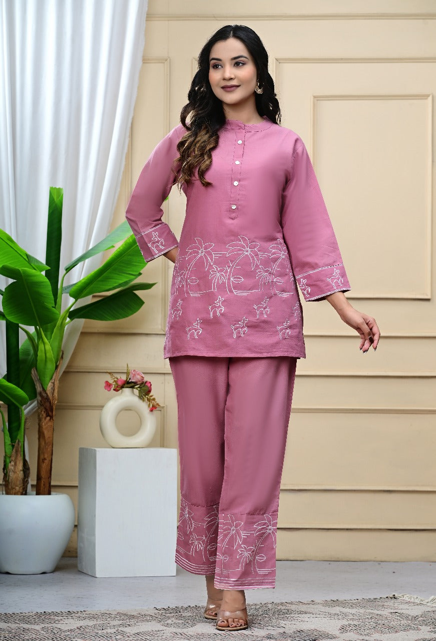 Premdhaga-Pink-Co-Ord Set