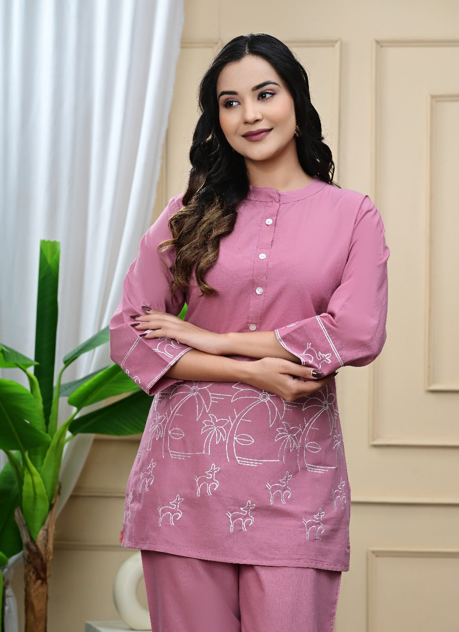Premdhaga-Pink-Co-Ord Set