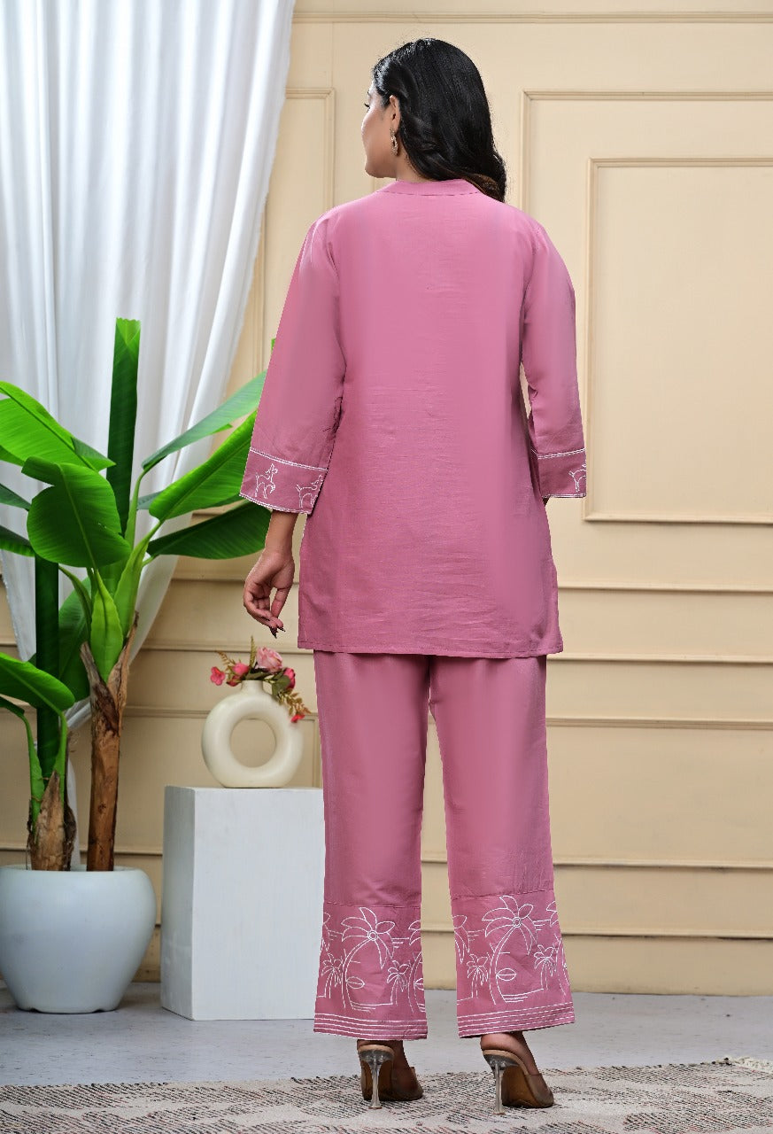 Premdhaga-Pink-Co-Ord Set
