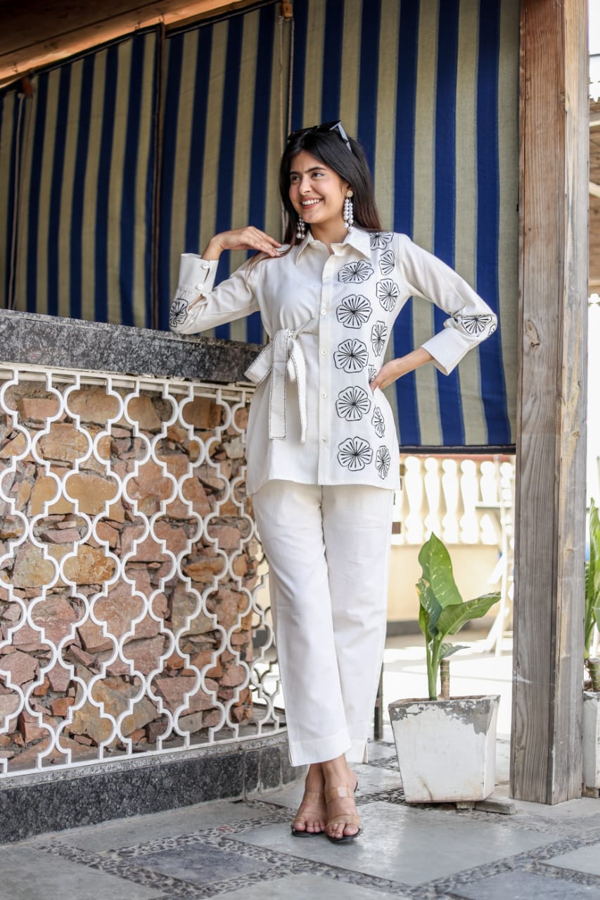 Premdhaga-White-Co-Ord Set
