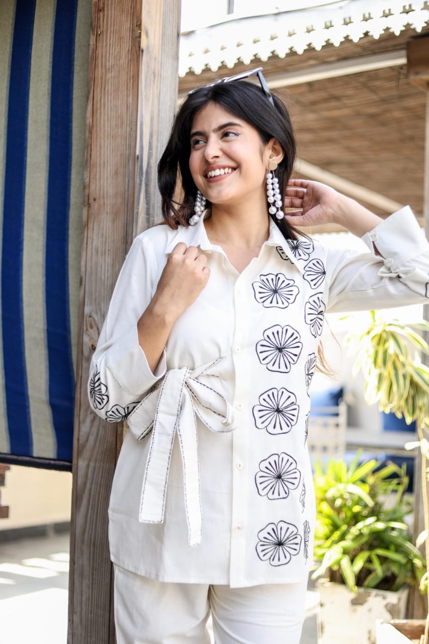 Premdhaga-White-Co-Ord Set