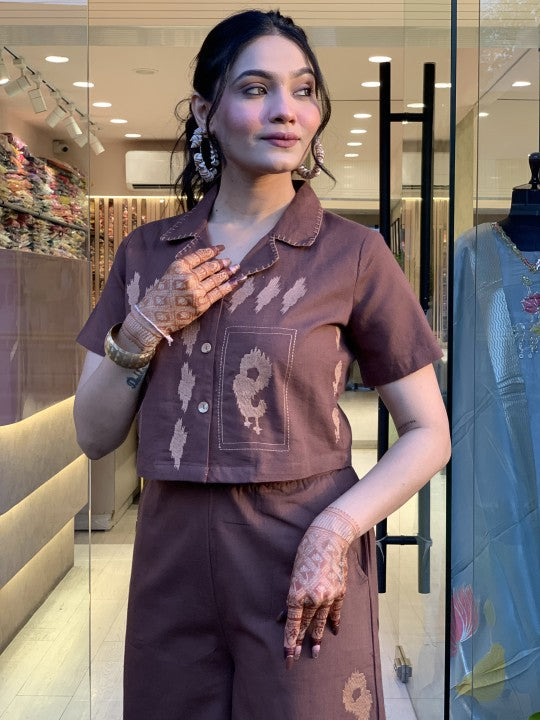 Premdhaga-Brown-Co-Ord Set