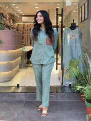 Premdhaga-Saga green-Co-Ord Set
