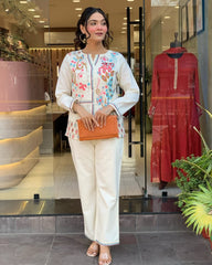 Premdhaga-White-Co-Ord Set