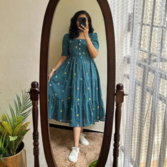 Floral Grace Smocked Dress
