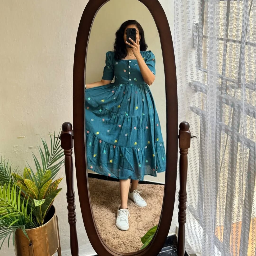 Floral Grace Smocked Dress