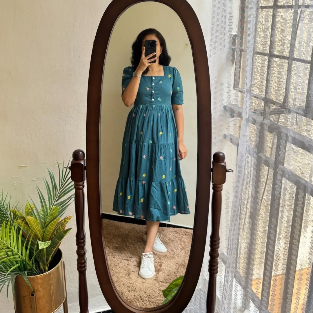 Floral Grace Smocked Dress