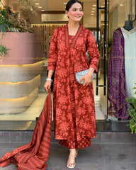 Premdhaga-Mughal-Block-Dupatta Set